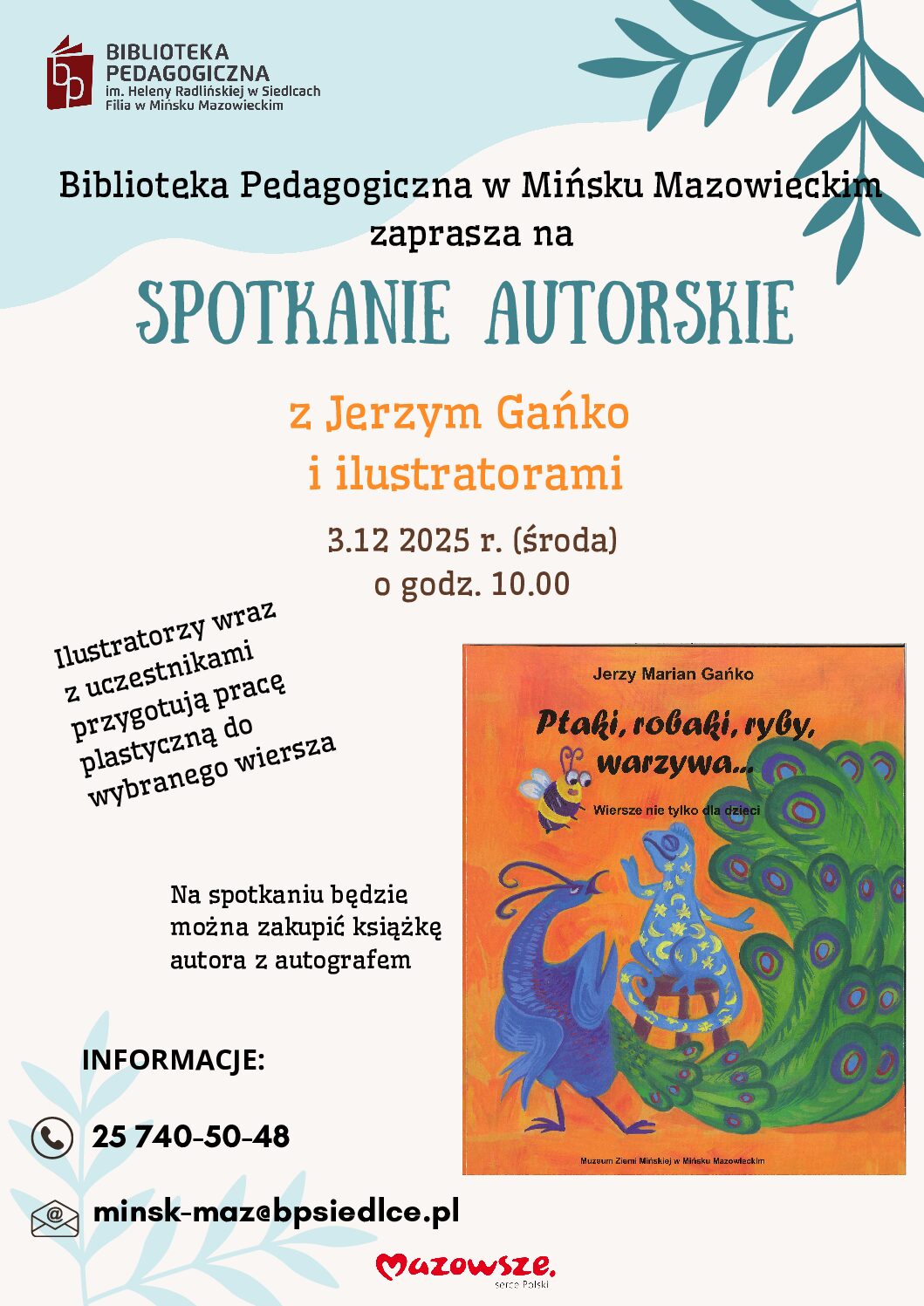 Spotkanie autorskie i warsztaty z ilustratorami